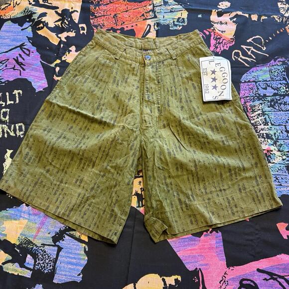 Other - Vintage NWT 80s RARE Leggoons Camo Shorts Mens Military Deadstock Size 24 8”‎ IS